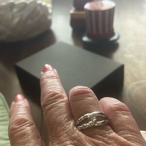 Judith Ripka sterling aura braided ring brand new